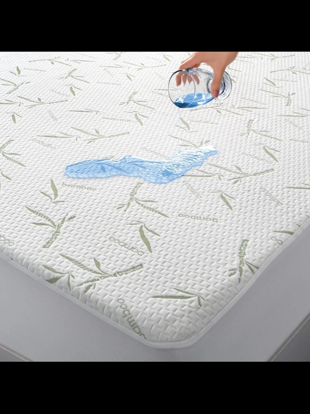 Bamboo Mattress Protector 100% Waterproof Bed Cover Cooling Breathable New Box